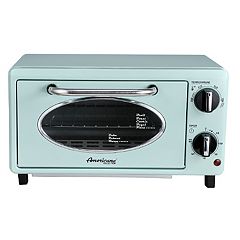 8 Slice Vintage Diner Retro Countertop Toaster Oven