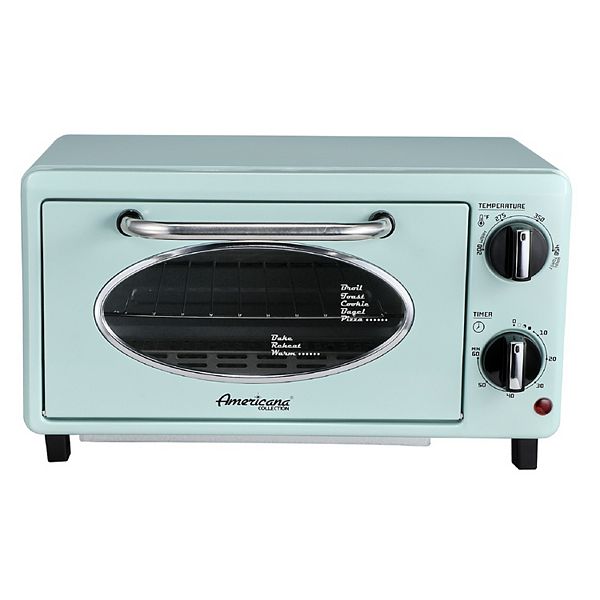 2-Slice Toaster Oven with 15-Min Timer & Temperature Controls