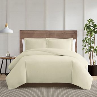 Truly Calm Silver Cool Khaki Full/Queen 3 pc Duvet Set
