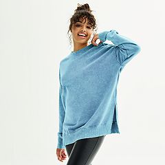 Women's Sweatshirt With Chicago Print Blue SM/UK6-10 / Blue