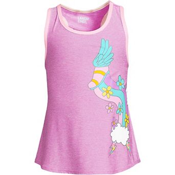Girls 4-16 Lands' End Girls Gathered Back Active Performance Tank Top