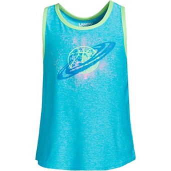 Girls 4-16 Lands' End Girls Gathered Back Active Performance Tank Top