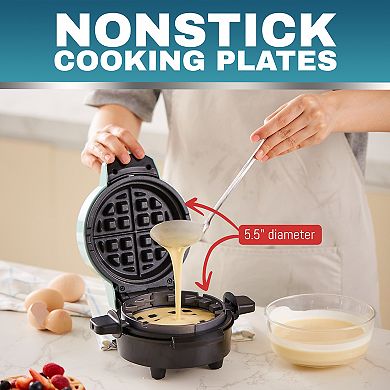 Elite 5-in. Fluffy Stuffed Nonstick Waffle Maker