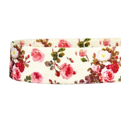 Blueberry Pet Spring Floral Ivory Dog Collar