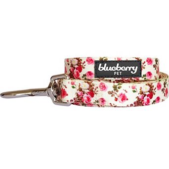 Blueberry Pet Spring Floral Ivory Dog Leash