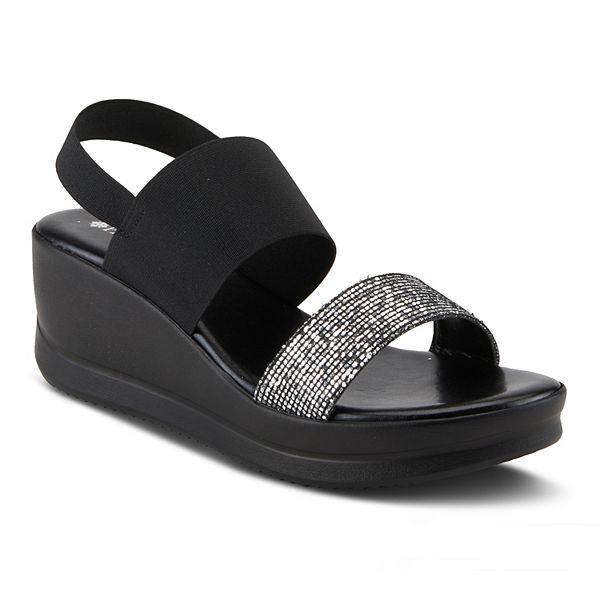 Wedge best sale sparkly sandals