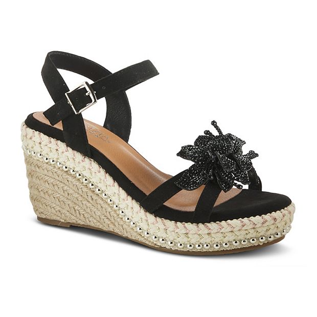 Kohls black wedge on sale sandals