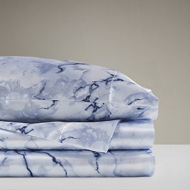 Madison Park Essentials Satin Luxury Print Sheet Set or Pillowcases
