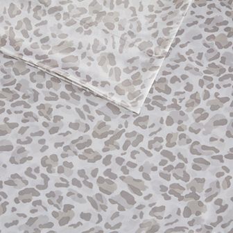 Madison Park Essentials Satin Luxury Print Sheet Set or Pillowcases