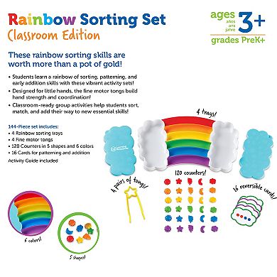 Learning Resources Rainbow Sorting Trays Classroom Edition