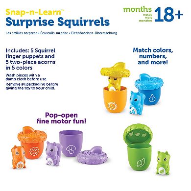 Learning Resources Snap-n-Learn Surprise Squirrels