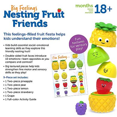 Learning Resources Big Feelings Nesting Fruit Friends