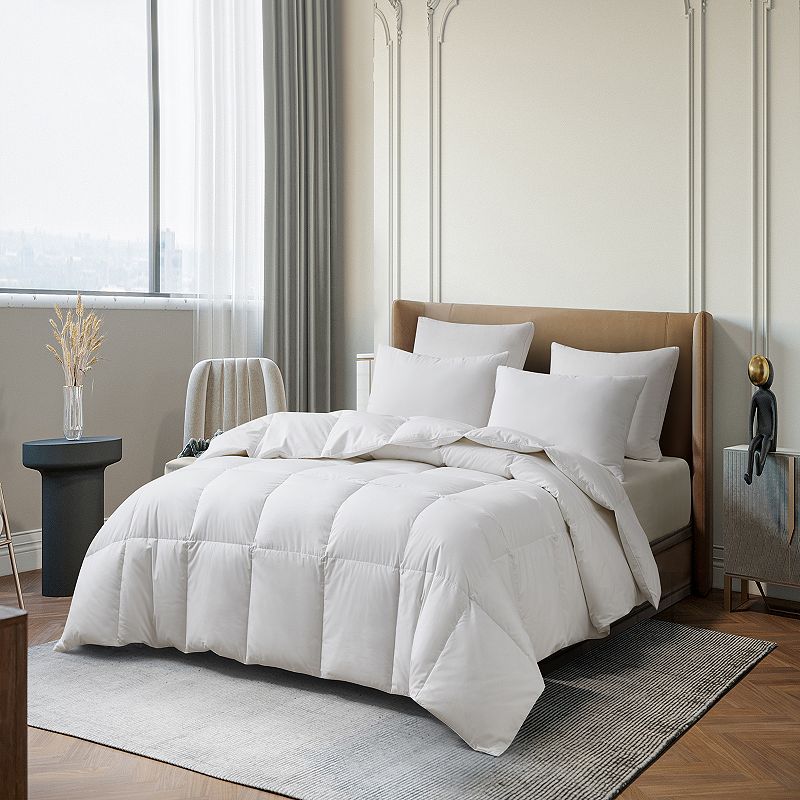 Martha Stewart White Goose Down Fiber All Season Comforter, King