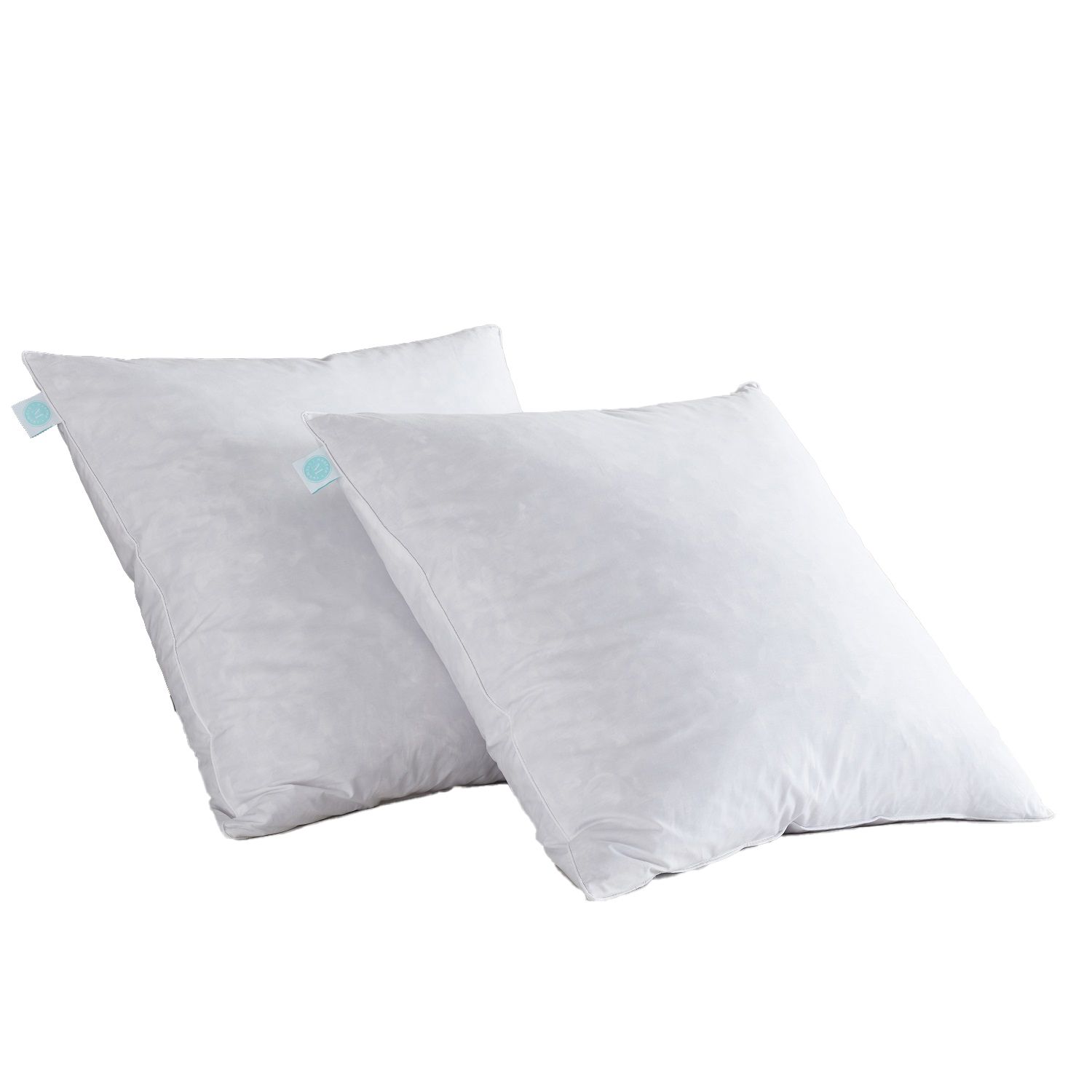 Serta Decorative Medium Firm 2-Pack Feather Pillow Insert, White, 20x20