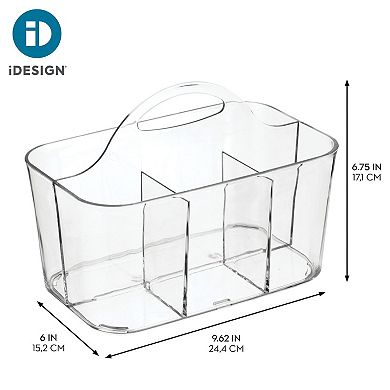 mDesign Plastic Cutlery Storage Organizer Caddy Tote Bin