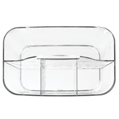 mDesign Plastic Cutlery Storage Organizer Caddy Tote Bin