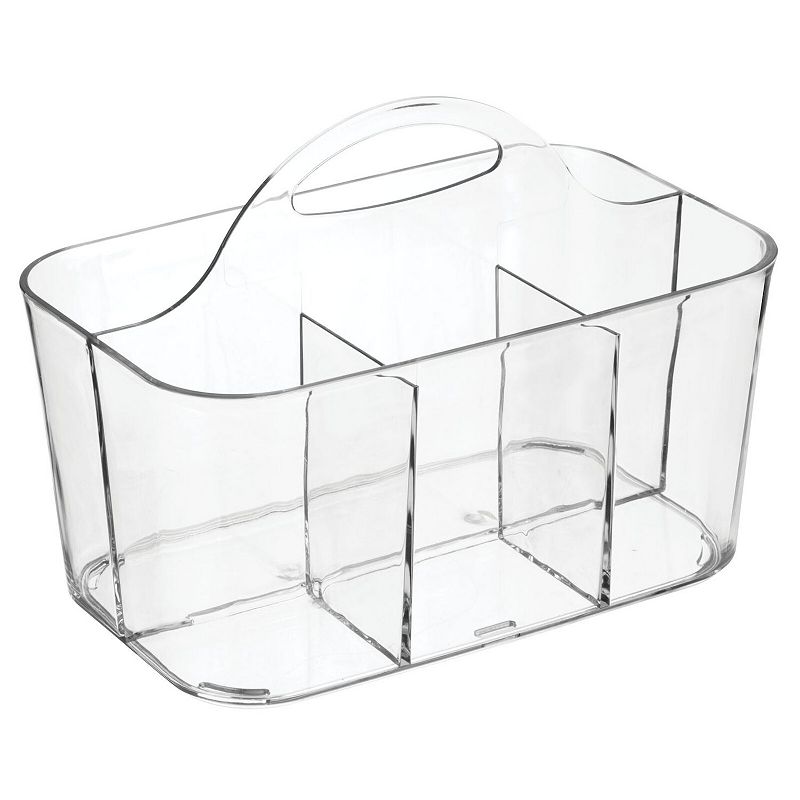 Makeup Organizer - Clear Small Divided Cosmetic Makeup Caddy Organizer with  7