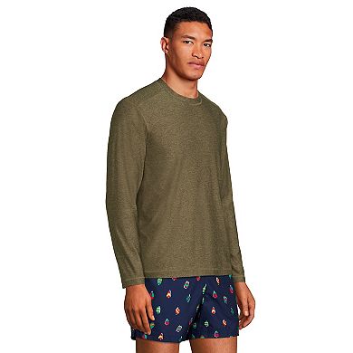 Men's Lands' End UPF 50 Long Sleeve Swim Shirt