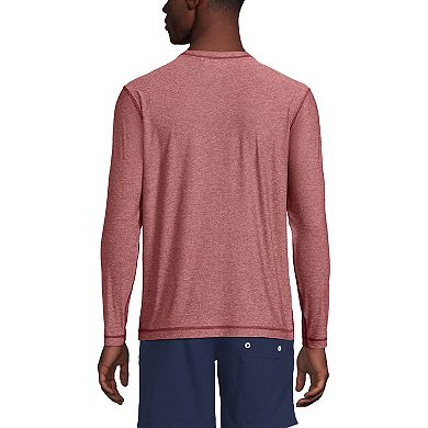 Men's Lands' End UPF 50 Long Sleeve Swim Shirt