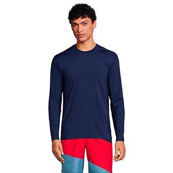 Men's Lands' End UPF 50 Long Sleeve Swim Shirt