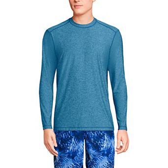 Men's Lands' End UPF 50 Long Sleeve Swim Shirt