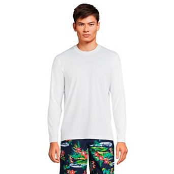 Men's Lands' End UPF 50 Long Sleeve Swim Shirt