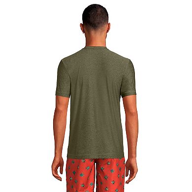 Men's Lands' End UPF 50 Short Sleeve Swim Shirt