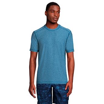Men's Lands' End UPF 50 Short Sleeve Swim Shirt