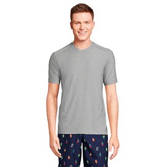 Men's Lands' End UPF 50 Short Sleeve Swim Shirt