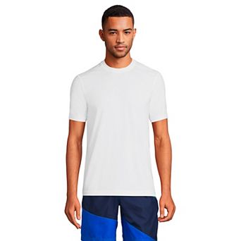 Men's Lands' End UPF 50 Short Sleeve Swim Shirt