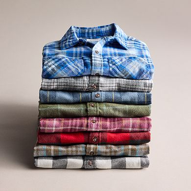 Boys 8-20 Sonoma Goods For Life® Flannel Shirt in Regular & Husky