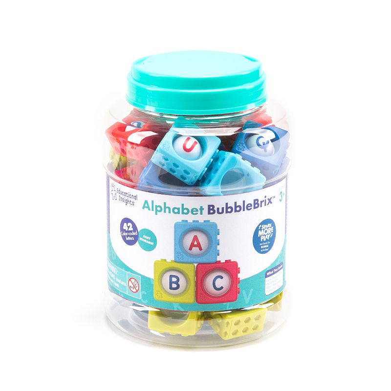 Educational Insights Alphabet BubbleBrix Pop Blocks Set