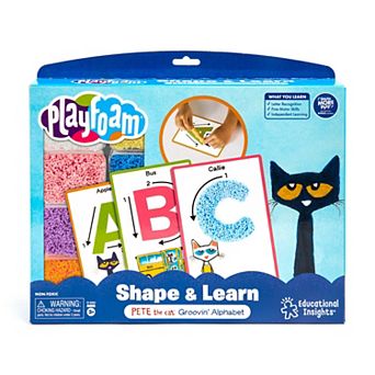 Educational Insights Playfoam Shape & Learn Pete the Cat Groovin' Alphabet Activity Set