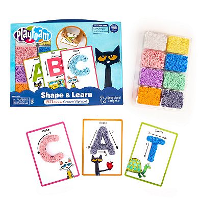 Educational Insights Playfoam Shape & Learn Pete the Cat Groovin' Alphabet Activity Set