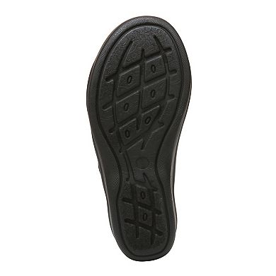 Bzees Smile More Women's Washable Wedge Slide Sandals