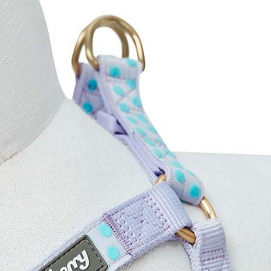 Blueberry Pet Dog Velvety Polka Dot Flocking Harness
