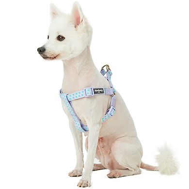 Blueberry Pet Dog Velvety Polka Dot Flocking Harness