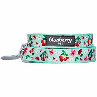 Blueberry Pet Dog Cherry Garden Floral Leash