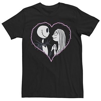 Disney's The Nightmare Before Christmas Juniors' Pink Heart Stitch Graphic Tee