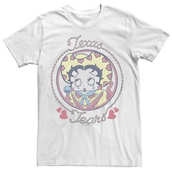Juniors' Betty Boop Cowgirl Texas Tears Graphic Tee