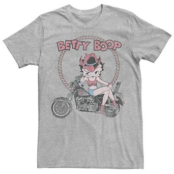 Juniors' Betty Boop Country Motorcycle Biker Graphic Tee