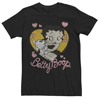 Juniors' Betty Boop Puppy Kisses Love Graphic Tee