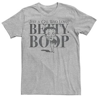 Juniors' Betty Boop Just A Gal Who Loves Graphic Tee
