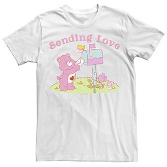 Juniors' Care Bears Sending Love Mail Graphic Tee