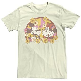 Disney's Mickey Mouse Juniors' Classic 70s Love Bloom Graphic Tee