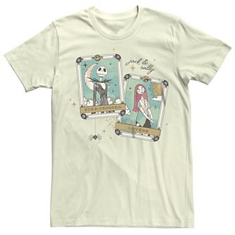 Disney's The Nightmare Before Christmas Juniors' Jack & Sally Tarot Card Graphic Tee