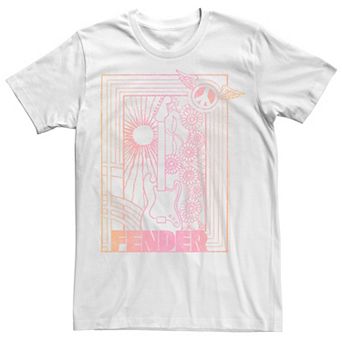 Juniors' Fender Trippy Hippie Portrait Graphic Tee