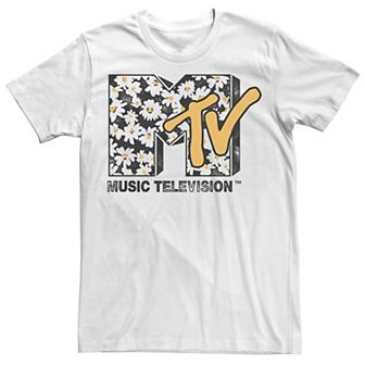 Juniors' MTV Daisy Distressed Logo Graphic Tee