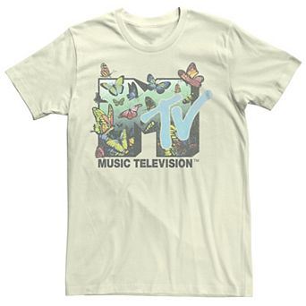 Juniors' MTV Music Television Butterflies Flying Logo Graphic Tee