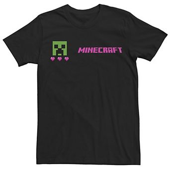 Juniors' Minecraft Creeper Little Hearts Tee